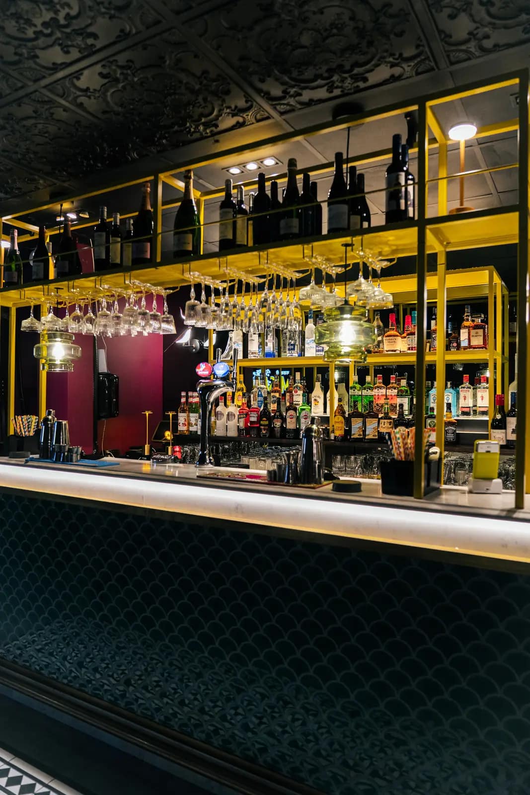The Masakali bar stocked for the evening